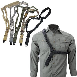 美国单点绳战术背带真人CS玩具枪挂脖多功能枪绳配件军迷用品装备