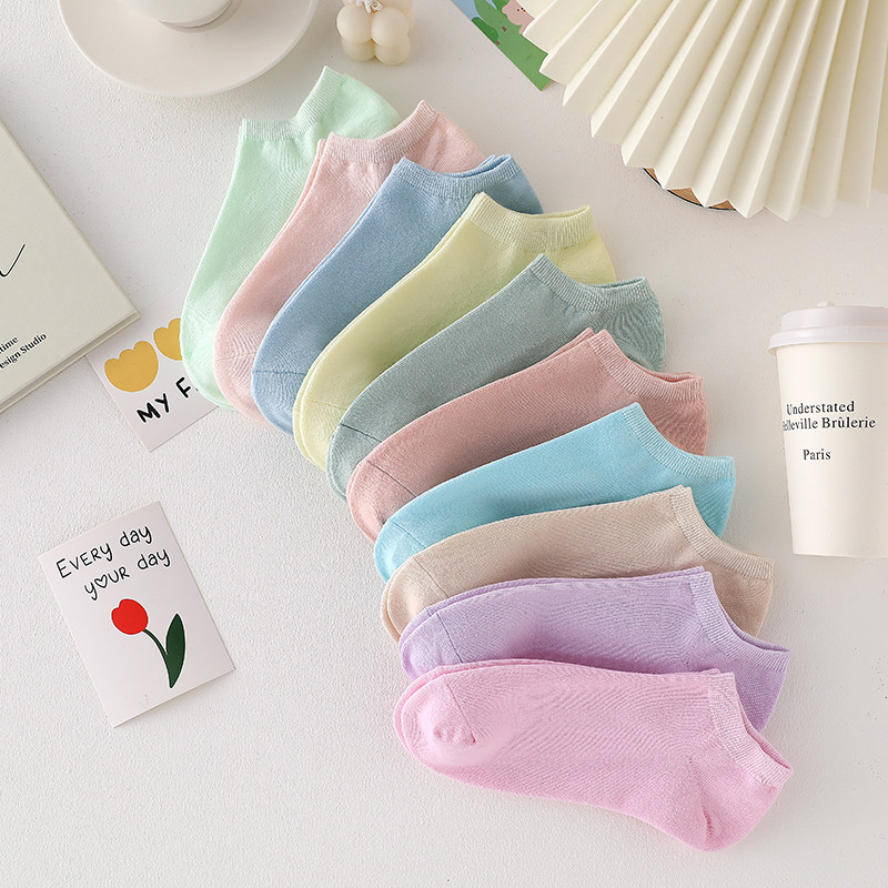 10双袜子女短袜纯棉浅口春夏季薄款ins潮百搭日系低帮短筒船袜,女士内衣/男士内衣/家居服,短袜,淘宝优惠券,粉丝福利购,淘宝优惠卷