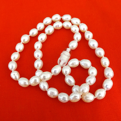 天然淡水珍珠项链防过敏