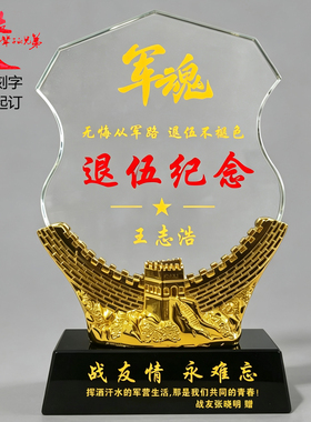 退伍军人纪念品战友退役老队八一