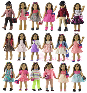 新款18寸美国女孩衣服适用45厘米American Girl Doll衣服套装