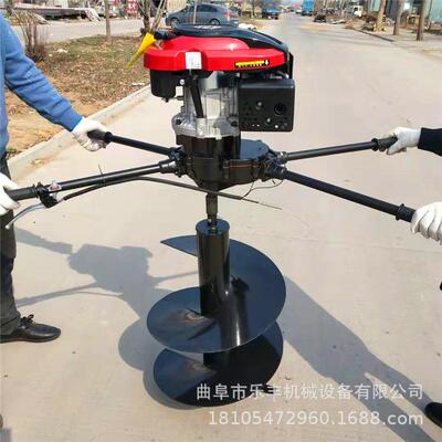 手提式机械挖坑机图片 汽油打桩挖坑机 果林苗圃植树挖坑机