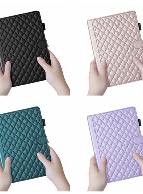 适用三星S9FE+保护套S9PlusX510X516S6LITEA9PA8小香风菱形平板套