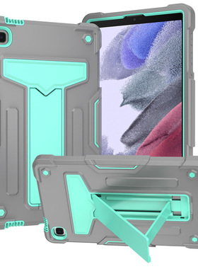 适用三星TabA7 T500撞色硅胶PC支架平板套防摔A7 Lite T220保护壳