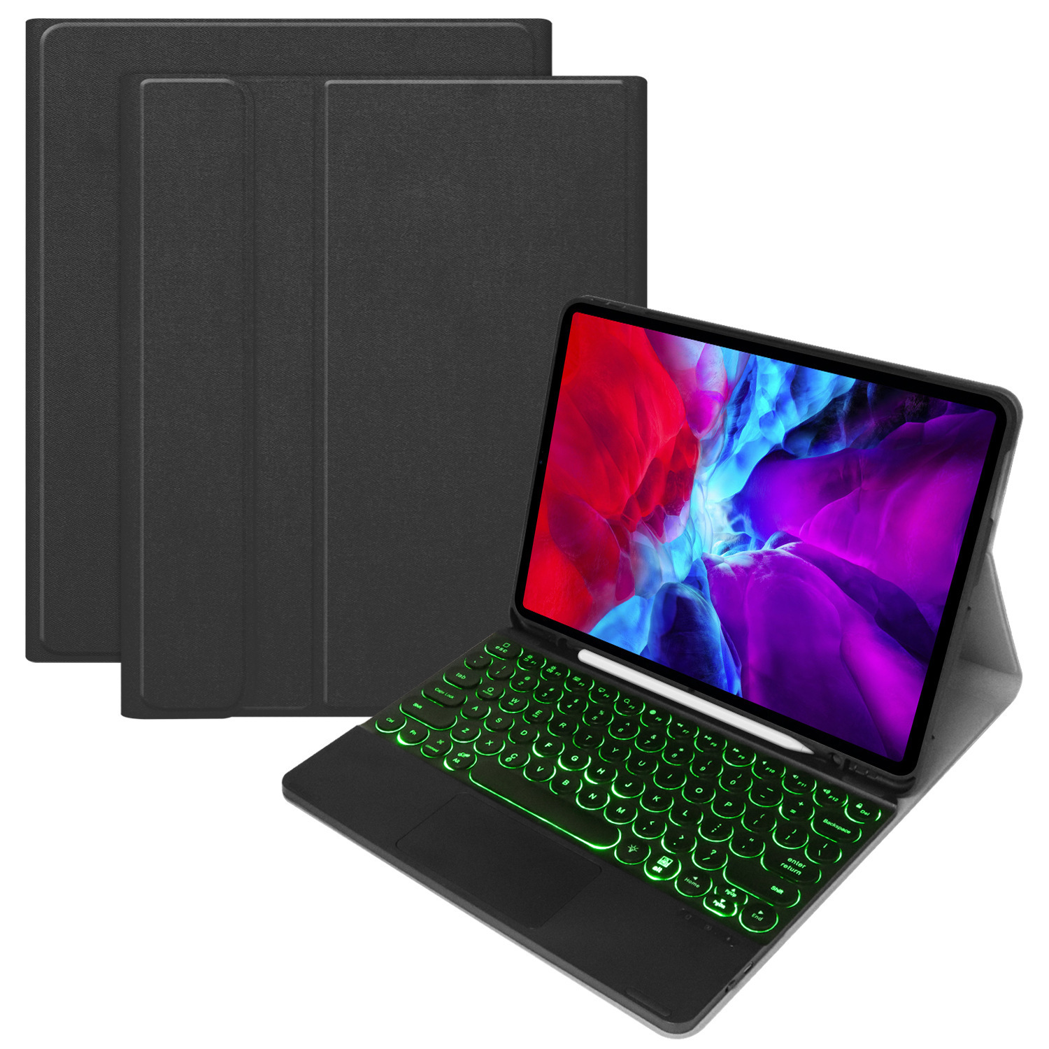 iPad10.2圆键帽触控键盘平板壳