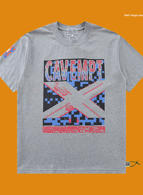 21SS CAVEMPT C.E 19AW JUNCTION T 十字路口新袖标短袖T恤日潮男