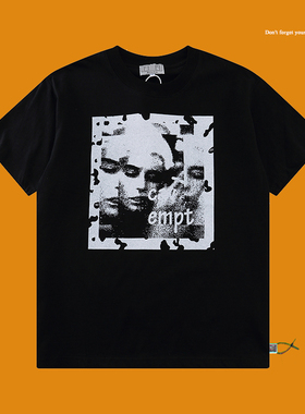 CAVEMPT CE CAV EMPT C.E tee抽象人脸涂鸦黑白波点男女款短袖T恤