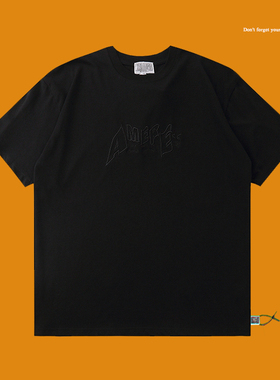 CAV EMPT 20/SS CE水洗做旧T恤男女蜡染黑色简约百搭限定刺绣短袖