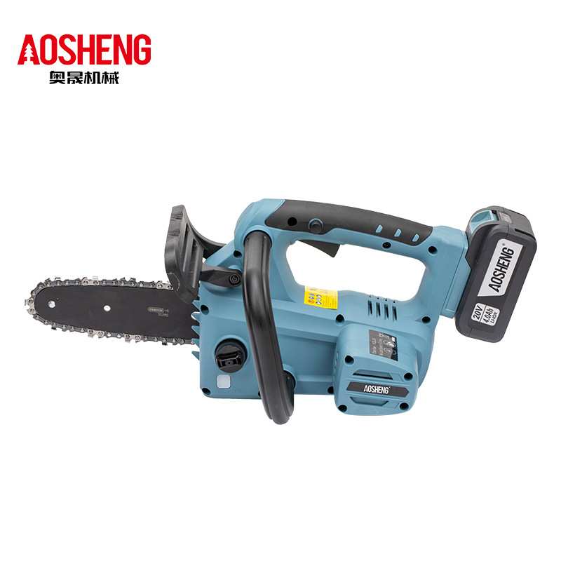 奥晟机械 20V电动链锯 充电式小型家用锂电电链锯