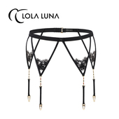LOLALUNA 艺术内衣迷人可调节比例性感诱惑吊袜带 魔法权杖