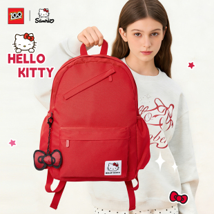 hellokitty双肩包ins小众大学生初高中女生书包可爱本命红凯蒂猫
