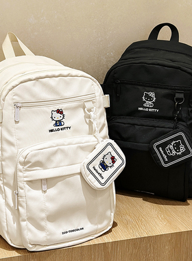 hellokitty三丽鸥书包初中女生双肩包高中学生大容量背包2026新款
