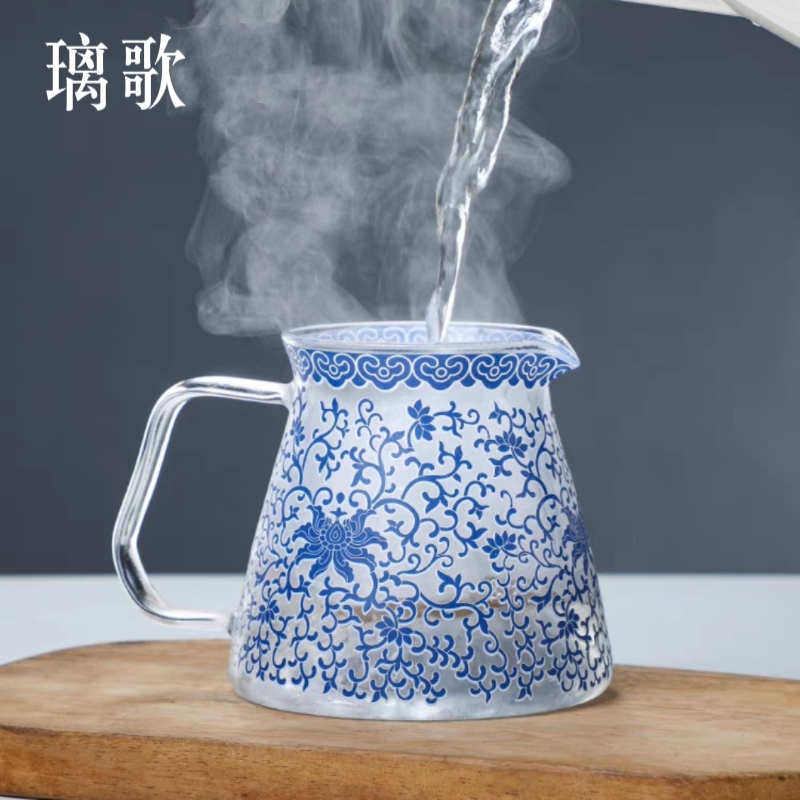 玻璃公道杯加厚耐热高档泡茶漏功夫茶具套装过滤茶海茶滤网分茶器