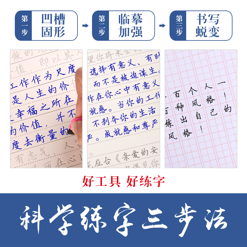 凹槽魔法练字帖3-8岁启蒙幼儿写字贴学龄前儿童初学者学前班套装