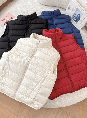 日系U童装！男女童！空气棉服背心！马甲可机洗25秋冬款478124