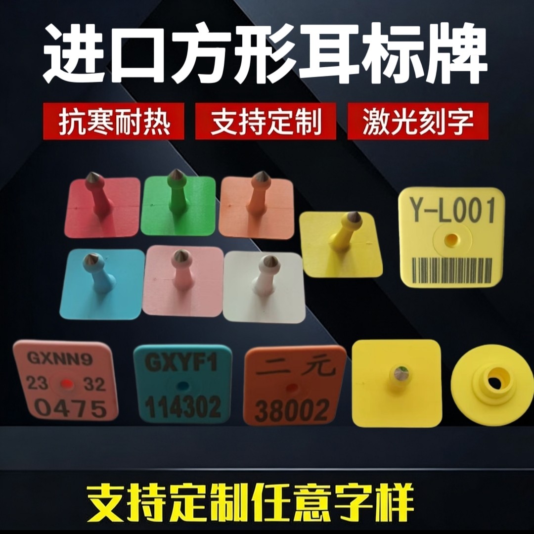 方形耳标母猪耳标号牌兽用耳标定畜牧/养殖器械