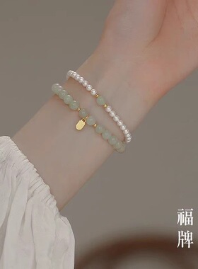 极细珍珠手链女ins小众设计高级感新款手串送闺蜜生日