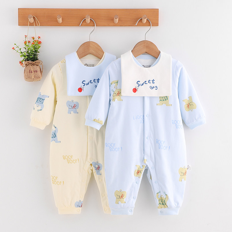 璐璇婴儿纯棉衣服春秋闭裆棉哈衣夹棉爬服男女宝宝薄棉秋装连体衣,童装/婴儿装/亲子装,连身衣/爬服/哈衣,淘宝优惠券,粉丝福利购,淘宝优惠卷