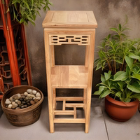 Solid wood pergola, floor-standing Chinese-style antique home display stand, balcony, indoor rosewood climbing frame, natural wood color thumbnail 5