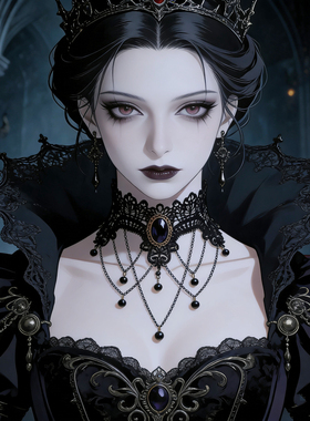 曦禾家原创choker 复古lolita蕾丝项链哥特暗黑系脖圈颈链LSXL077