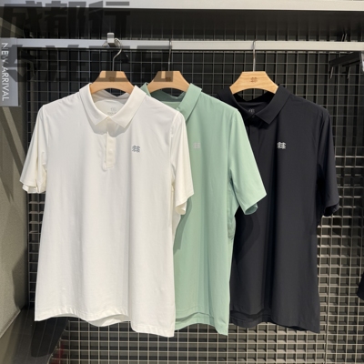 可隆KOLON SPORT男款速干持续凉感防晒透气短袖Polo衫LHPT6MN115
