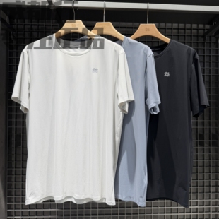 可隆KOLON SPORT男款户外抗菌接触凉感冷黑圆领短袖T恤LHRT6AN041