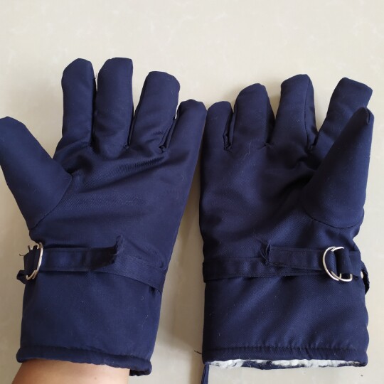 羊皮毛五指手套全指冬季防寒保暖