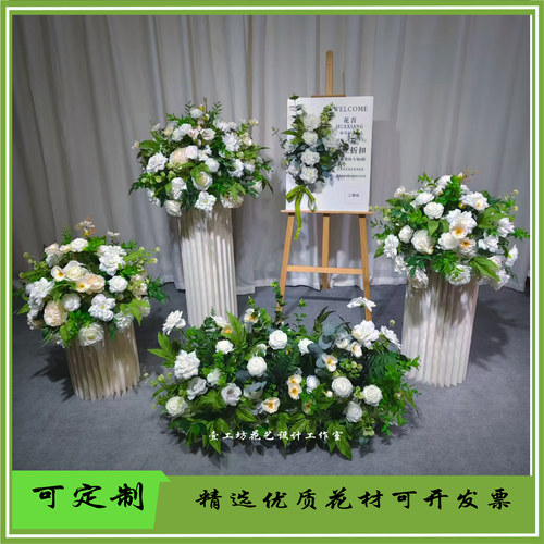 交车仪式橱窗婚礼布置
