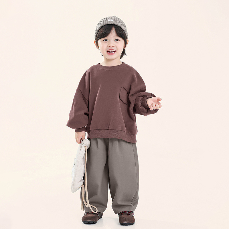 童装男童卫衣秋季2025新款儿童韩版加厚宽松上衣男宝早秋穿搭衣服