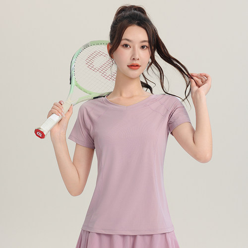 炒鸡舒服凉感冰丝速干衣运动短袖女大码TX上衣透气瑜伽健身房跑步