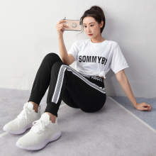 运动套装女夏健身房跑步晨跑高端网红休闲潮牌时尚夏天瑜伽服