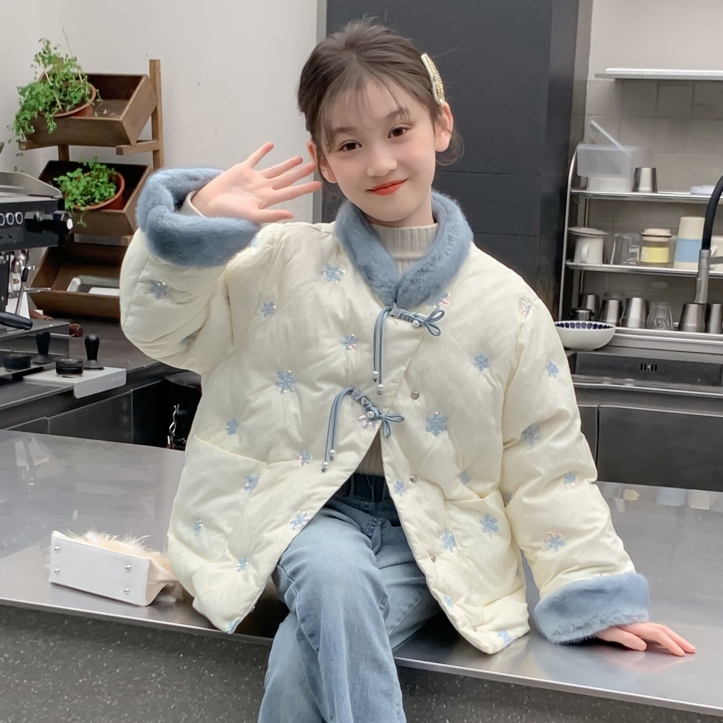 加厚羽绒棉袄女孩冬季流行外套