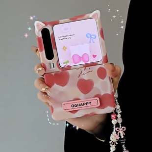 适用折叠屏华为PuraX小米MixFlip2手机壳膜一体荣耀MagicVFlip2摩托罗拉50保护壳三星pocket2手链6支架zflip7