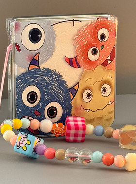 适用nova华为pocket2手机壳oppofindn3Flip折叠屏n2小米MIX荣耀MagicV保护套vivoX Flip小怪兽p50pockets卡通