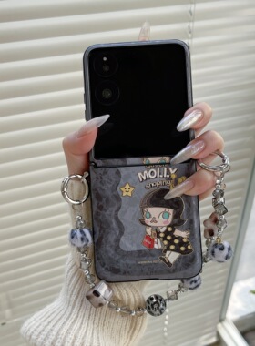 适用华为PuraX折叠屏手机壳荣耀MagicVFlip2小米MixFlip2壳膜一体茉莉三星zflip7摩托罗拉50支架FE斜跨50手链