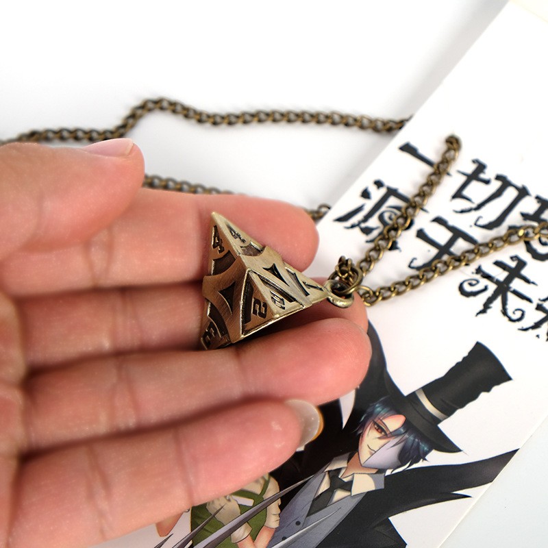 第五杰克cos小女孩红蝶红夫人第5人格周边四面骰子 索引 项链挂件