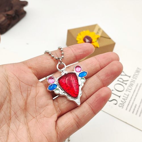 动漫周边 JOJO的奇妙冒险 艾哲红石项链 乔瑟夫cosplay配饰吊坠