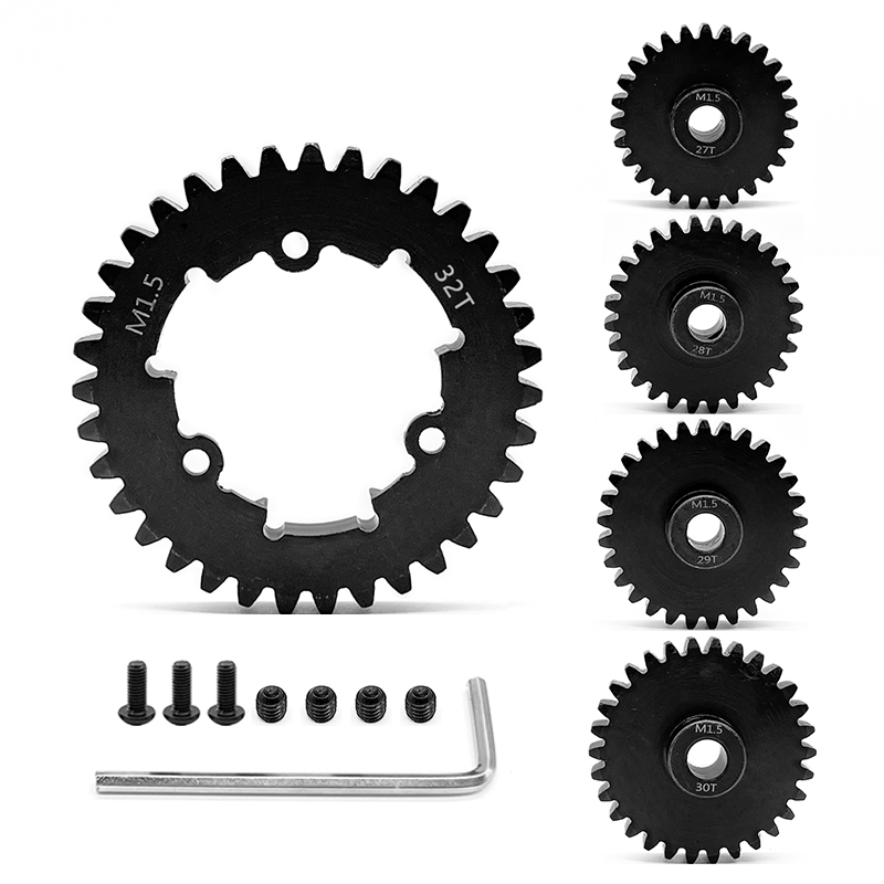 TRAXXAS-1/5 大X6S/8S XRT通用中碳钢马达齿配32T套装/1.5模数