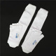 及膝运动足球袜 新品 防蚊袜 处理品白色五指男袜 全棉长筒五指袜
