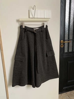 冬上新复古宽松纯色工装裤(配腰绳) 00768# MXN