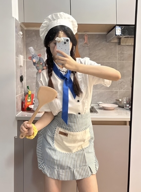 料理鼠王cos服玩偶坐肩挂件厨师帽子围裙头箍发卡发夹