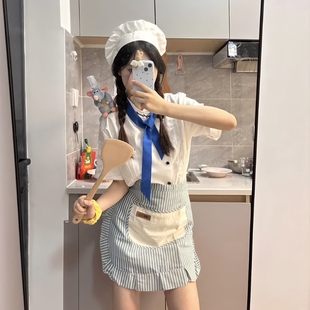 料理鼠王cos服玩偶坐肩挂件厨师帽子围裙头箍发卡发夹