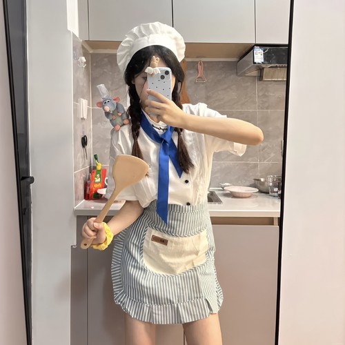 料理鼠王cos服玩偶坐肩挂件厨师帽子围裙头箍发卡发夹