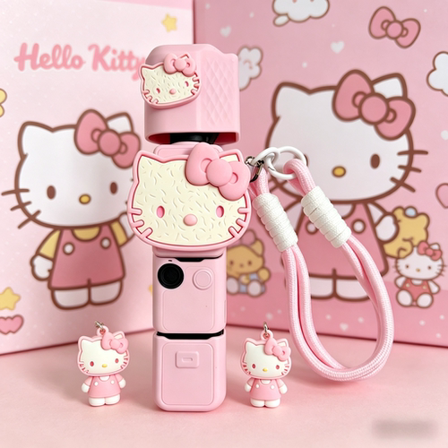 可爱kitty大疆pocket4硅胶套保护软胶口袋云台运动相机配件保护套