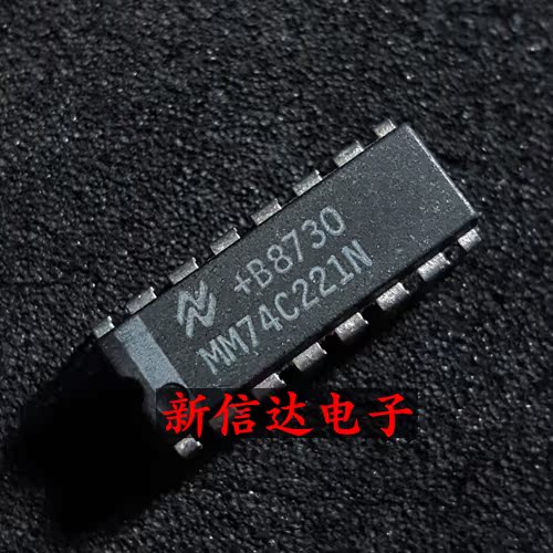 MM74C221N 原码进口IC 自家现货测试好 【直插DIP16】