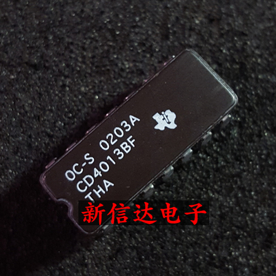 CD4013BF   原码进口IC  自家现货测试好【陶瓷CDIP14】