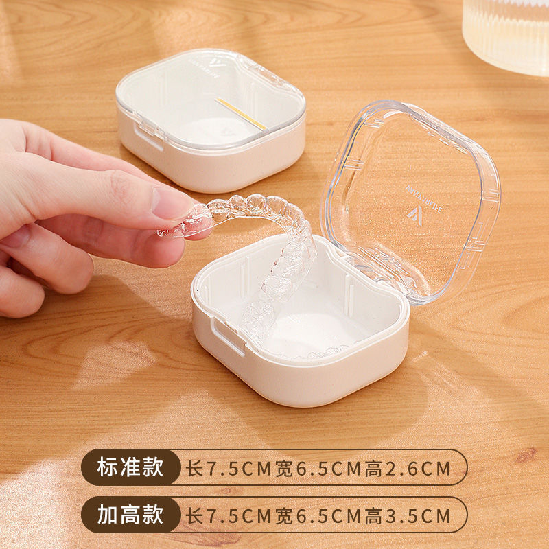 极简简约透明隐形眼镜盒便携一体式掀盖护理收纳盒防漏美瞳盒1