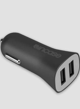 美国INCASE车充适用于 iPhone手机2.1A高速车载充电器MFI认证