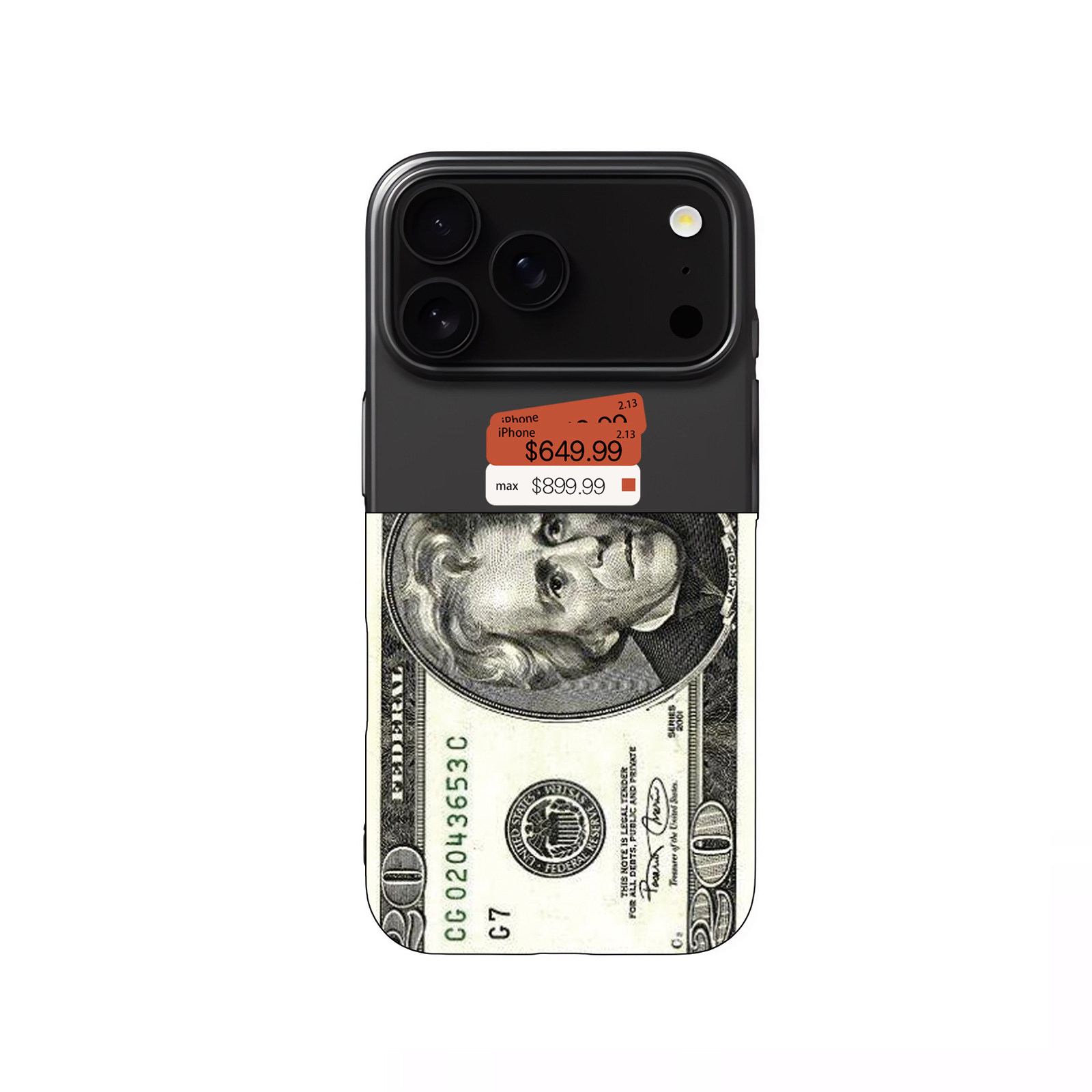 原创美金标签17欧美iphone15promax透明壳14pro新颖13promax时尚12pro潮流14创意x适用于苹果16pro可定制安卓