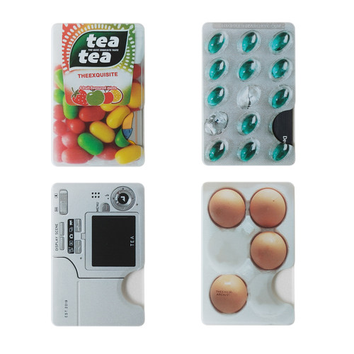 逼真拟物包装吸附手机卡包收纳卡